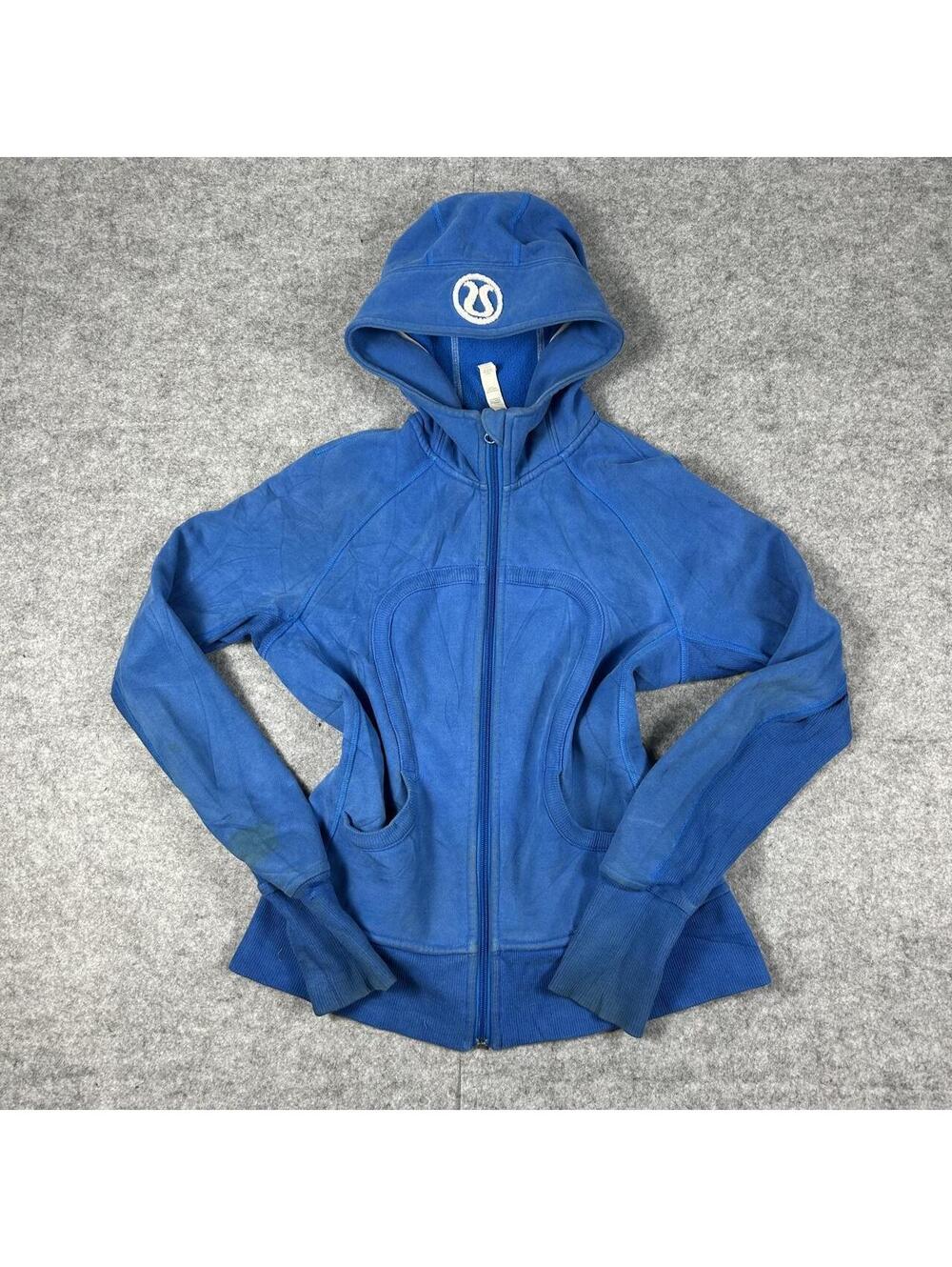 Lululemon Blue Scuba Full Zip Hoodie Size 8